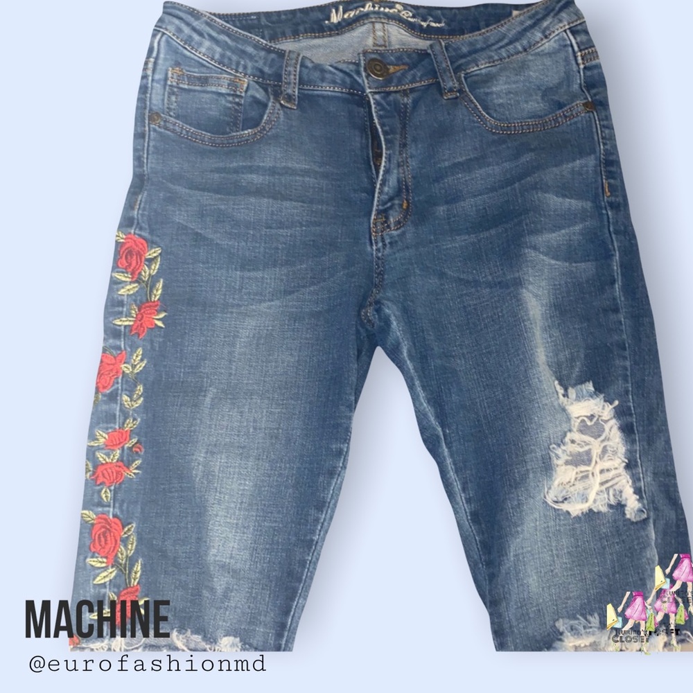 EUC- Machine | Denim Bermudas.